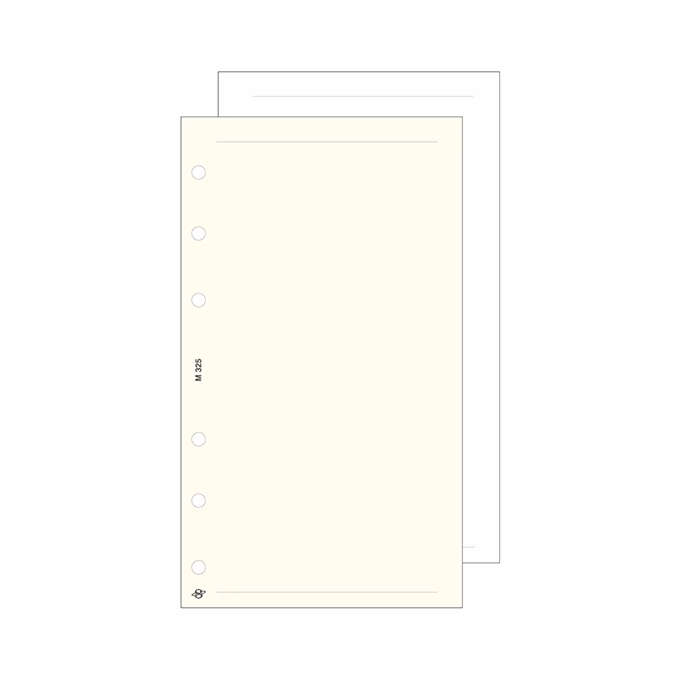 Gyűrűs kalendárium betét SATURNUS M325 sima jegyzetlap sárga lapos