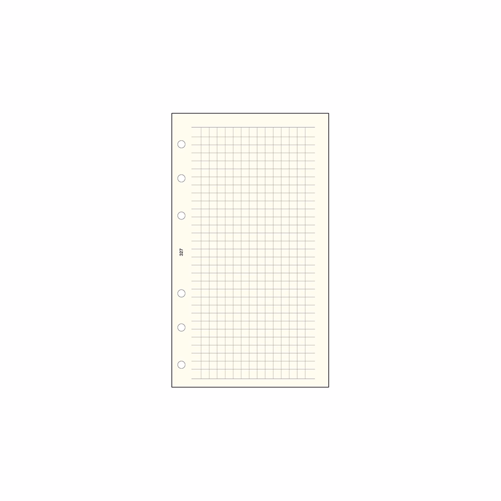 Gyűrűs kalendárium betét SATURNUS M327 négyzethálós jegyzetlap sárga lapos