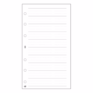 Gyűrűs kalendárium betét SATURNUS S320/F telefon bianco fehér lapos