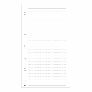 Gyűrűs kalendárium betét SATURNUS S326/F vonalas jegyzetlap fehér lapos