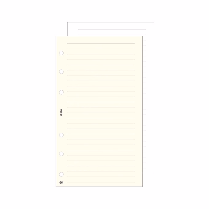 Gyűrűs kalendárium betét SATURNUS S326/F vonalas jegyzetlap fehér lapos