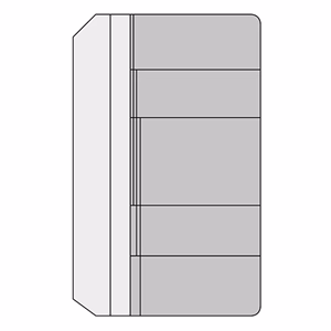 Gyűrűs kalendárium betét SATURNUS S335 névjegytartó