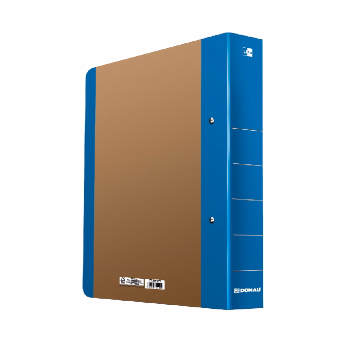 Gyűrűskönyv DONAU Life A/4 50 mm 2 gyűrű karton neon kék-barna