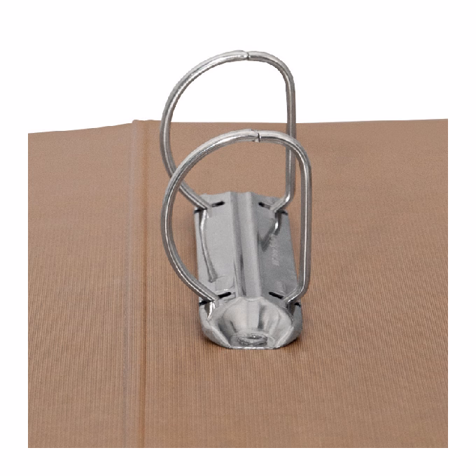 Gyűrűskönyv DONAU Life A/4 50 mm 2 gyűrű karton neon zöld-barna