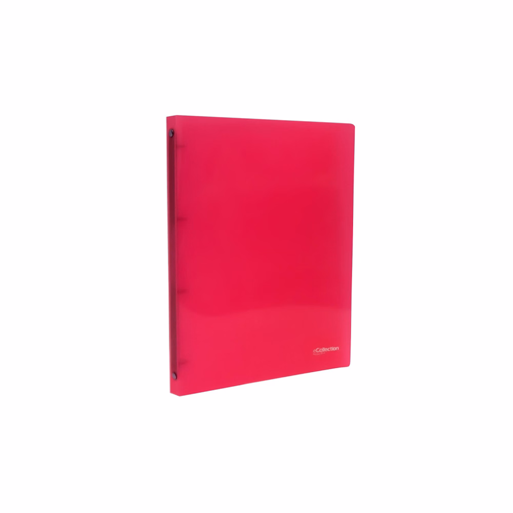 Gyűrűskönyv E-COLLECTION A/4 20 mm 4 gyűrű PP pink