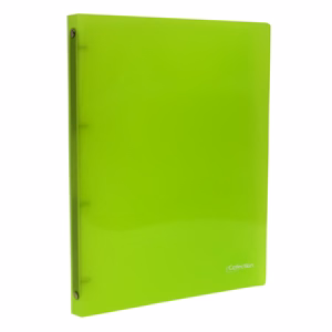 Gyűrűskönyv E-COLLECTION A/4 20 mm 4 gyűrű PP zöld
