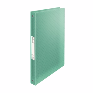 Gyűrűskönyv ESSELTE Colour Breeze A/4 25 mm 4 gyűrű PP átlátszó zöld