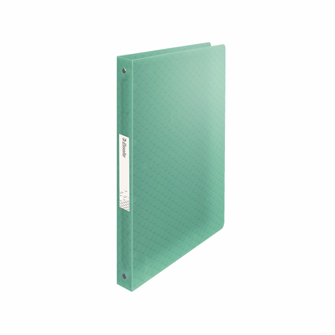Gyűrűskönyv ESSELTE Colour Breeze A/4 25 mm 4 gyűrű PP átlátszó zöld