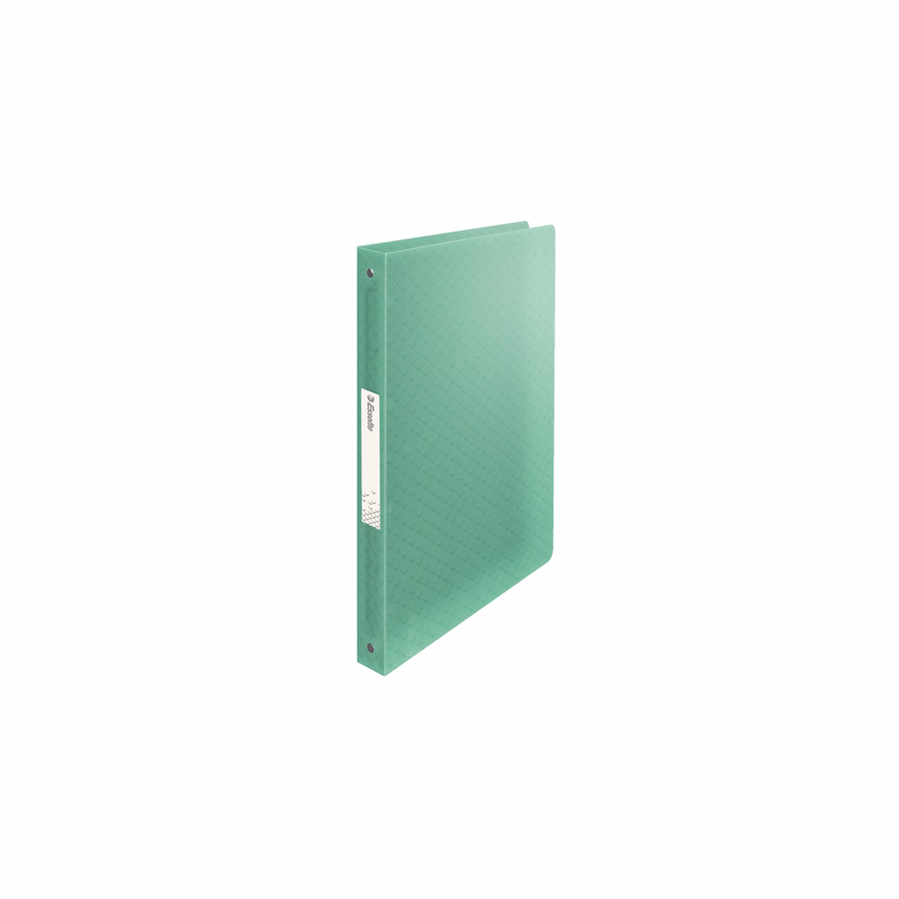 Gyűrűskönyv ESSELTE Colour Breeze A/4 25 mm 4 gyűrű PP átlátszó zöld