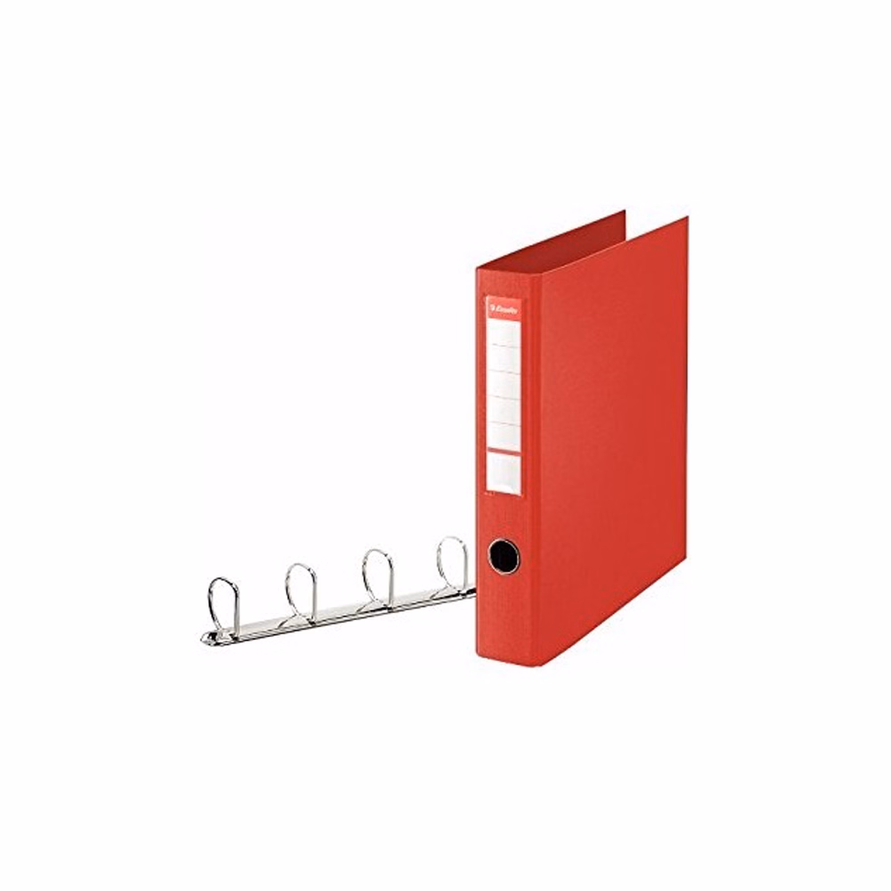 Gyűrűskönyv ESSELTE Jumbo Vivida A/4 58 mm 4 gyűrű PP piros