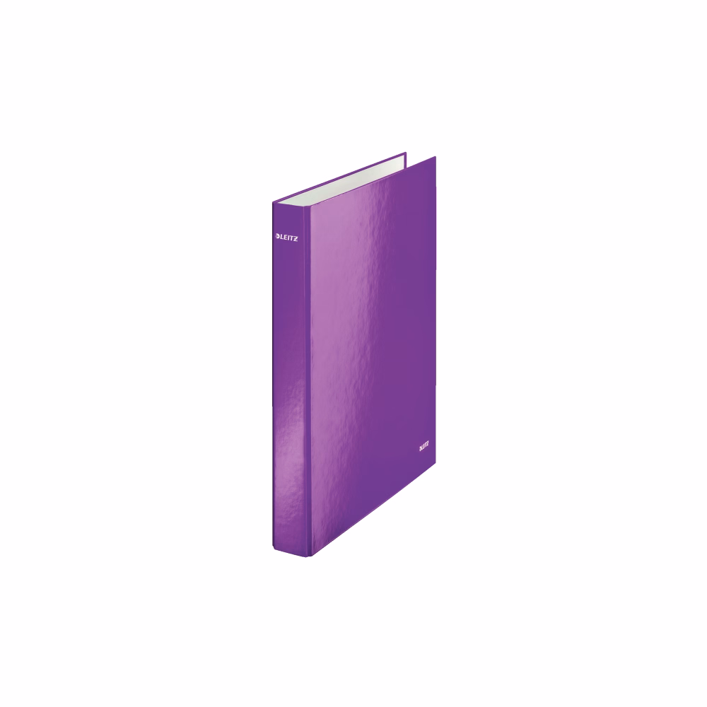Gyűrűskönyv LEITZ Wow A/4 Maxi 40mm 2  gyűrű D alakú lila