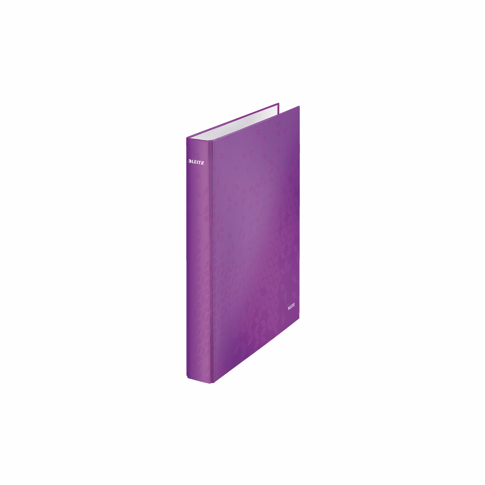 Gyűrűskönyv LEITZ Wow A/4 Maxi 40mm 4  gyűrű D alakú lila