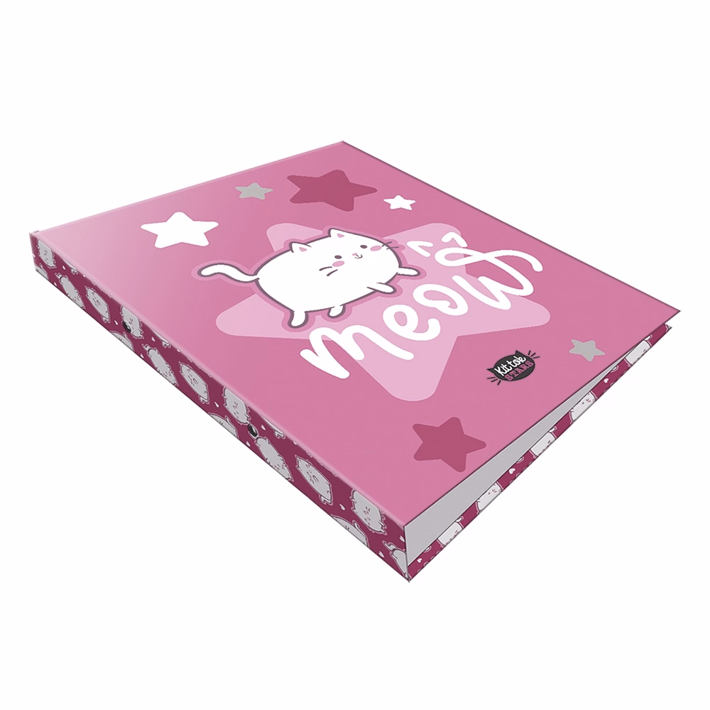 Gyűrűskönyv LIZZYSULI A/4 2 gyűrű Kittok Stars Purrfect