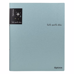 Gyűrűskönyv OPTIMA Glitter A/4 PP 2 gyűrűs vegyes színek