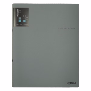 Gyűrűskönyv OPTIMA Office A/4 PP 2 gyűrűs sötétszürke