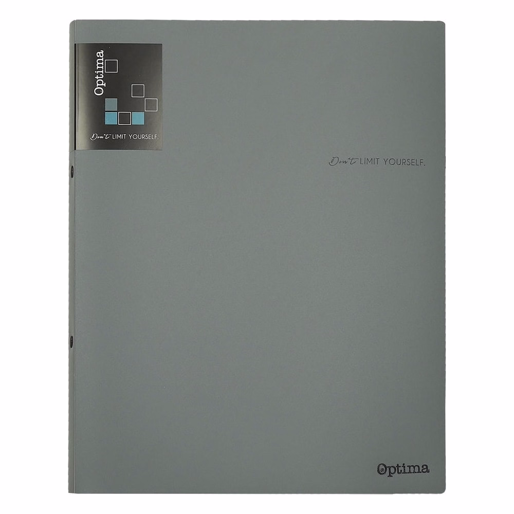 Gyűrűskönyv OPTIMA Office A/4 PP 2 gyűrűs sötétszürke