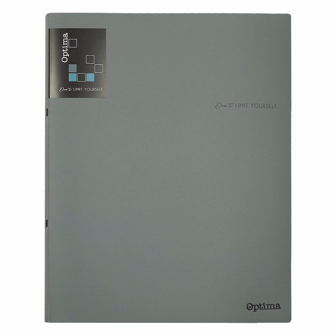 Gyűrűskönyv OPTIMA Office A/4 PP 2 gyűrűs sötétszürke