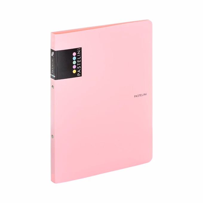 Gyűrűskönyv PASTELINI A/4 2 gyűrű PP 20 mm pink