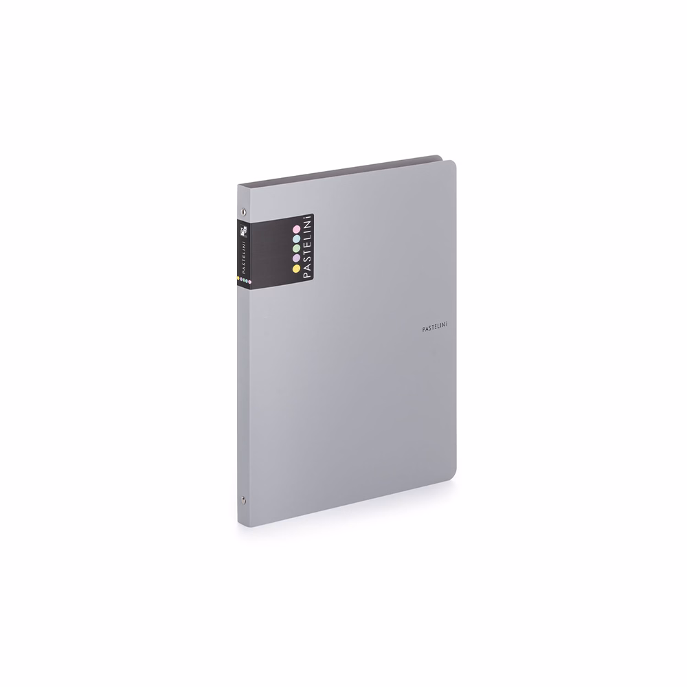 Gyűrűskönyv PASTELINI A/4 4 gyűrű PP 20 mm szürke