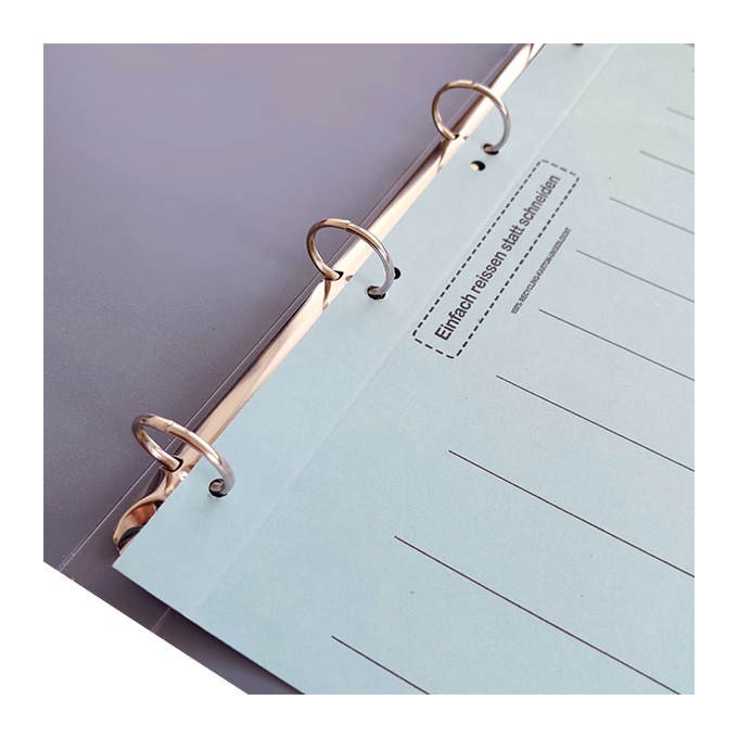 Gyűrűskönyv SPOKO ReLeaf PP A/4 35 mm 4 gyűrű SoftTouch szürke