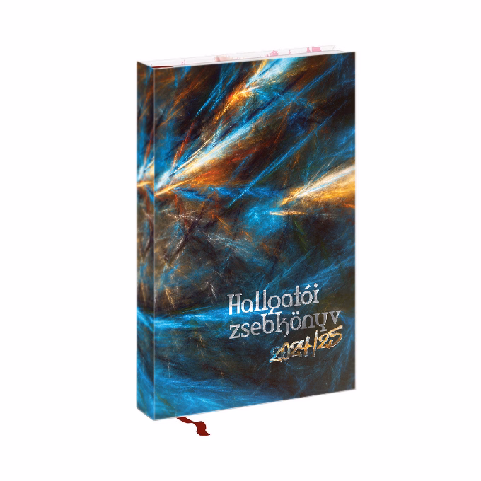 Hallgatói zsebkönyv REALSYSTEM papírborító A/5 heti absztakt 2025-2026