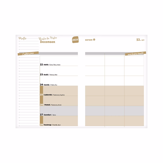 Hallgatói zsebkönyv REALSYSTEM papírborító A/5 heti face 2025-2026