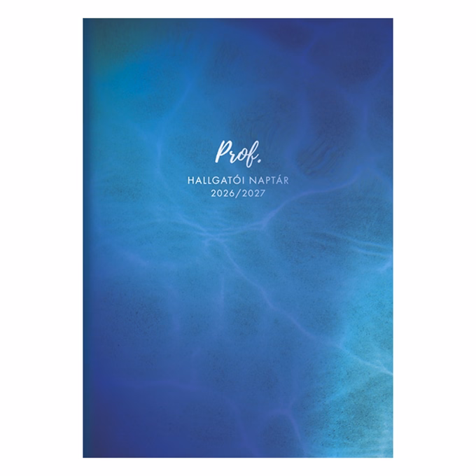 Hallgatói zsebkönyv TOPTIMER Prof papírborító A/5 heti 150x210 mm Kék 2026-2027