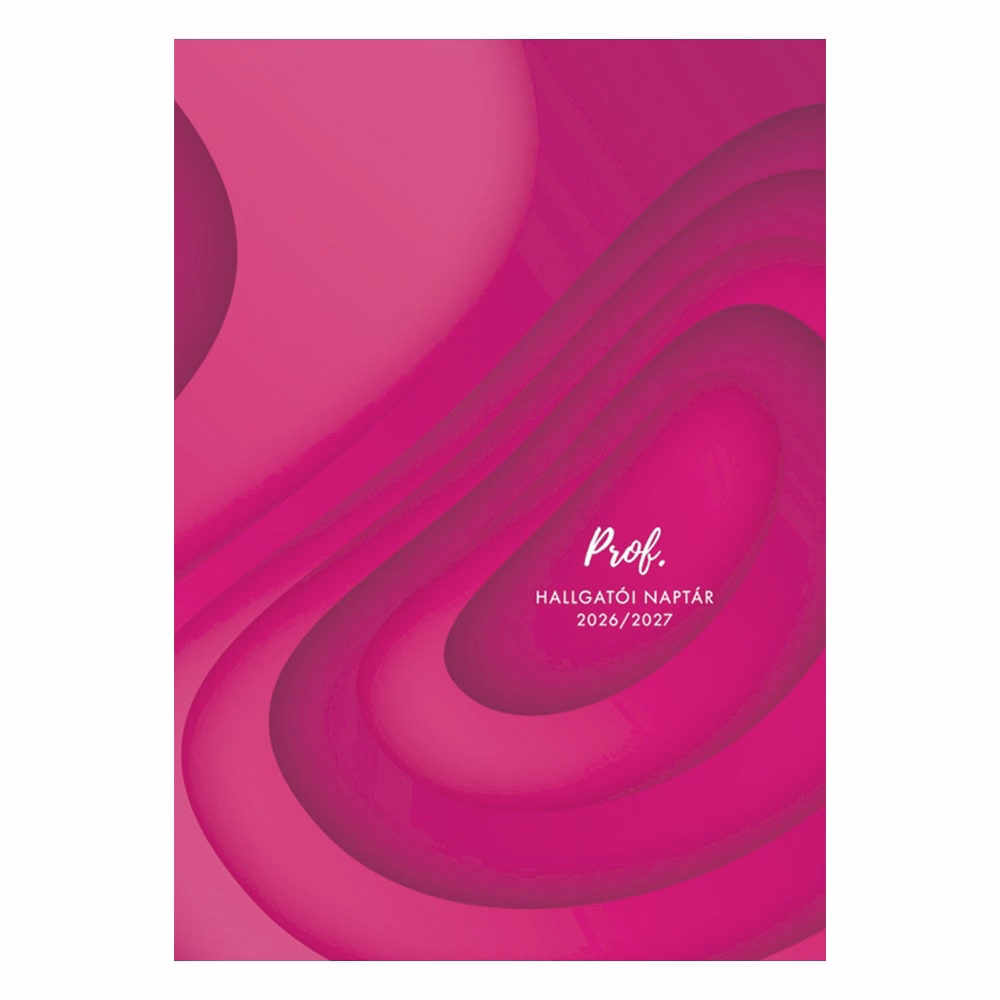 Hallgatói zsebkönyv TOPTIMER Prof papírborító A/5 heti 150x210 mm Pink 2026-2027