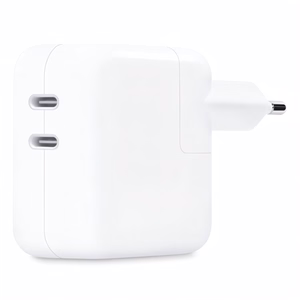 Hálózati adapter APPLE MW2K3ZM/A 2xUSB-C 35W PD QC fehér