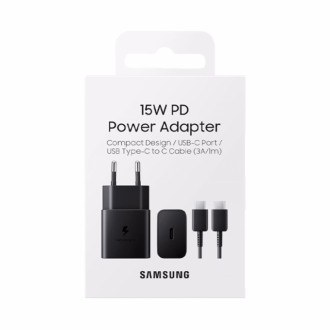 Hálózati adapter SAMSUNG 15W PD Power Adapter fekete