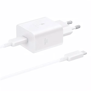 Hálózati adapter SAMSUNG EP-T4511XWEGEU USB-C 45W PD QC + 1,8m USB-C kábel fehér