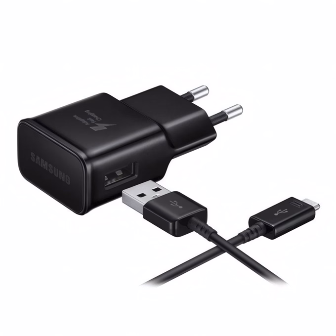 Hálózati adapter SAMSUNG EP-TA200EBE_MICROUSB USB-A 15W QC + Micro USB kábel fekete