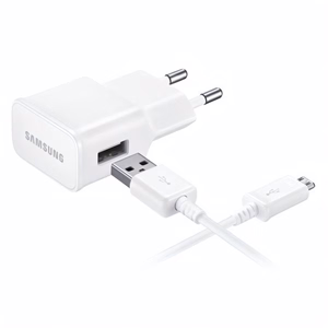Hálózati adapter SAMSUNG EP-TA50EWE_ECB-DU4AWE/ECB-DU68WE USB-A 8W + Micro USB kábel fehér