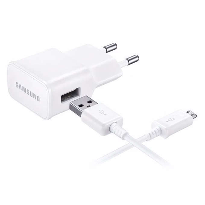 Hálózati adapter SAMSUNG EP-TA50EWE_ECB-DU4AWE/ECB-DU68WE USB-A 8W + Micro USB kábel fehér