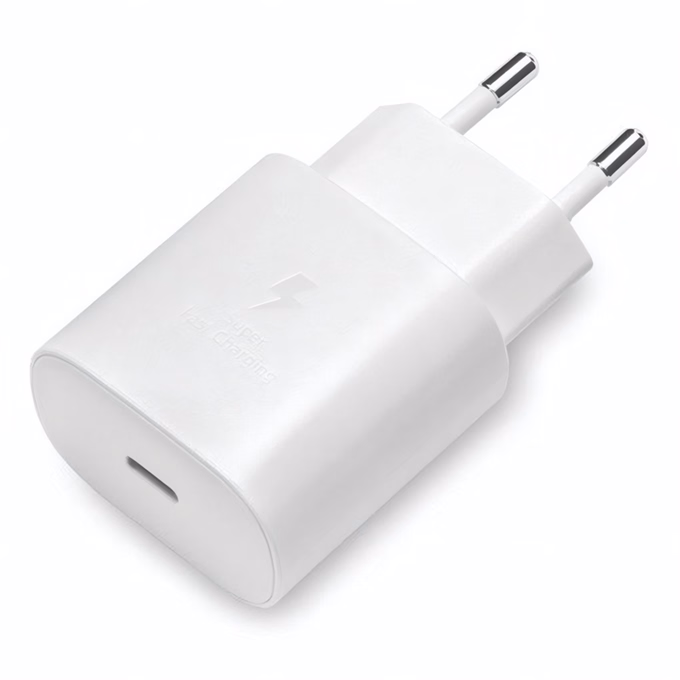 Hálózati adapter SAMSUNG EP-TA800XWEGWW USB-C 25W PD QC fehér