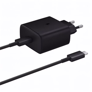 Hálózati adapter SAMSUNG EP-TA845XBEGWW USB-C 45W PD QC + 1m USB-C kábel fekete