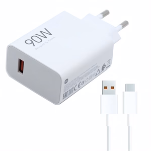 Hálózati adapter XIAOMI BHR07ZBEU USB-A 90W QC + USB-C kábel fehér