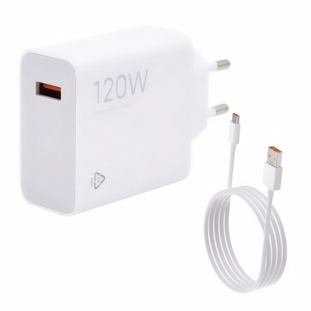Hálózati adapter XIAOMI BHR9462EU USB-A 120W QC + USB-C kábel fehér