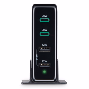 Hálózati töltő HAMA 2xUSB/2xUSB-C 60W fekete Hálózati töltő HAMA 2xUSB/2xUSB-C 60W fekete