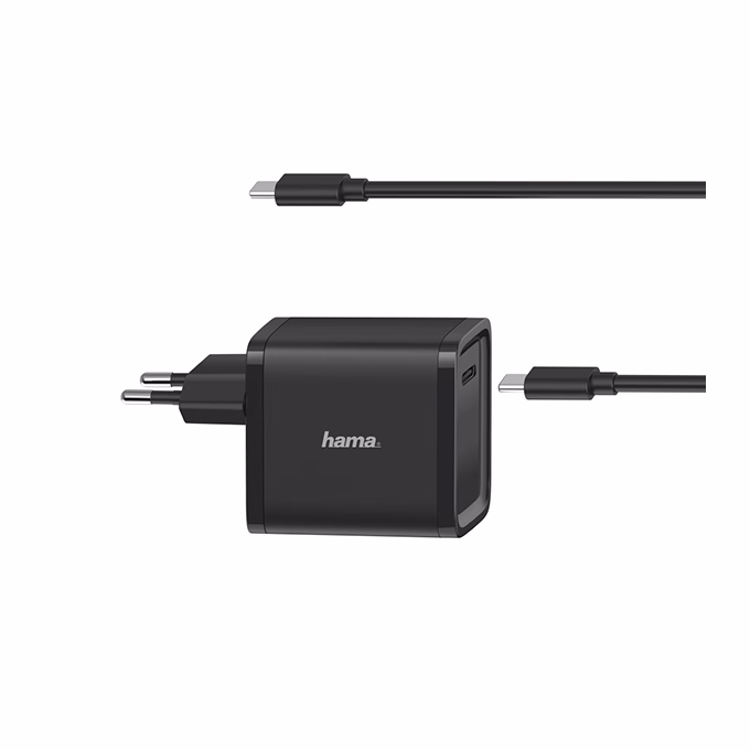 Hálózati töltő HAMA univerzális hálózati USB Type-c  "PD" 5-20V, 45W