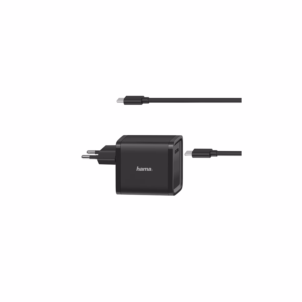 Hálózati töltő HAMA univerzális hálózati USB Type-c  "PD" 5-20V, 45W