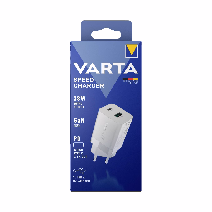 Hálózati töltő VARTA Speed 1xUSB-A 1xUSB-C