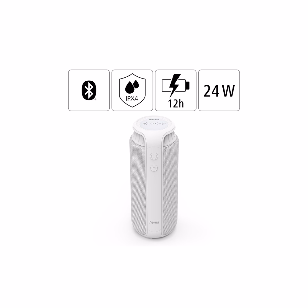 Hangszóró HAMA Pipe 2.0 Bluetooth 24W fehér