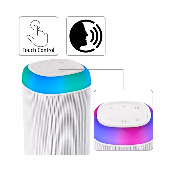 Hangszóró HAMA Shine 2.0 Bluetooth 30W RGB LED fehér