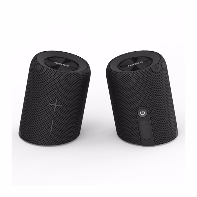 Hangszóró HAMA Twin 2.0 Bluetooth 20W vízálló fekete
