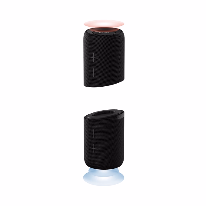 Hangszóró HAMA Twin 2.0 Bluetooth 20W vízálló fekete