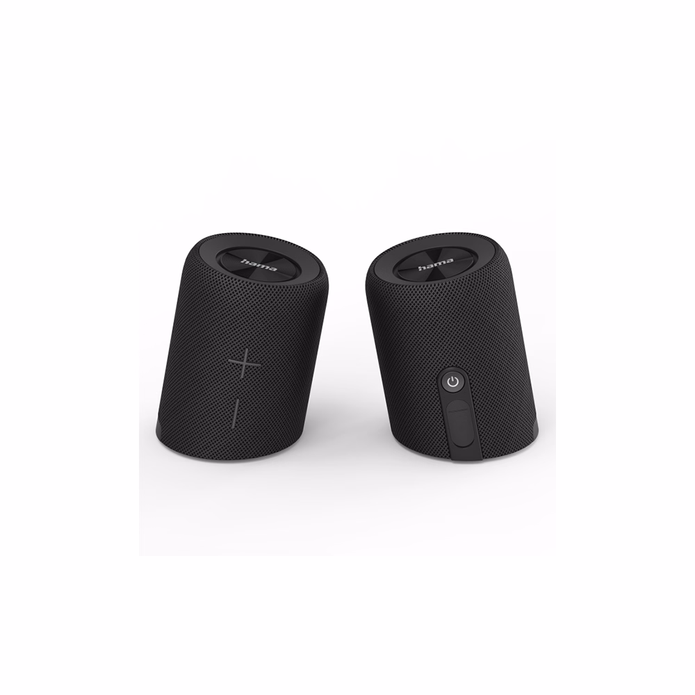 Hangszóró HAMA Twin 2.0 Bluetooth 20W vízálló fekete