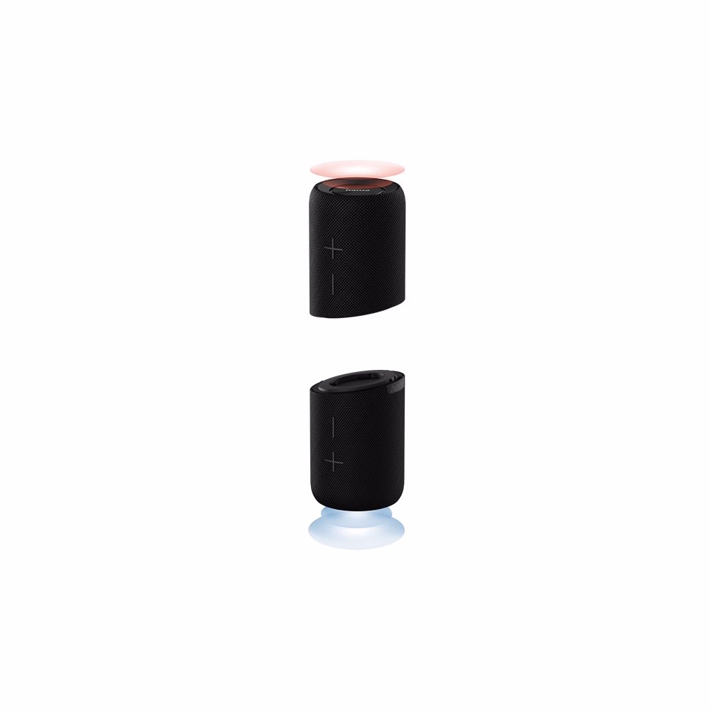 Hangszóró HAMA Twin 2.0 Bluetooth 20W vízálló fekete