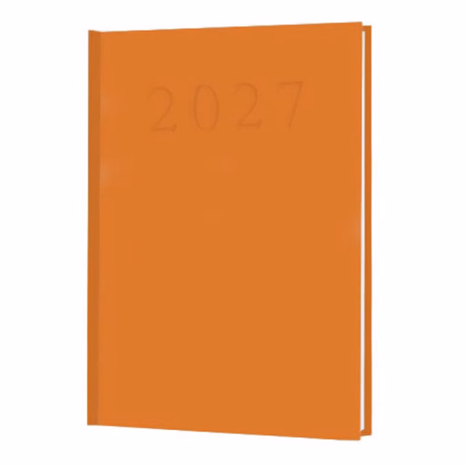 Határidőnapló A/5 napi narancssárga műbőr 2027