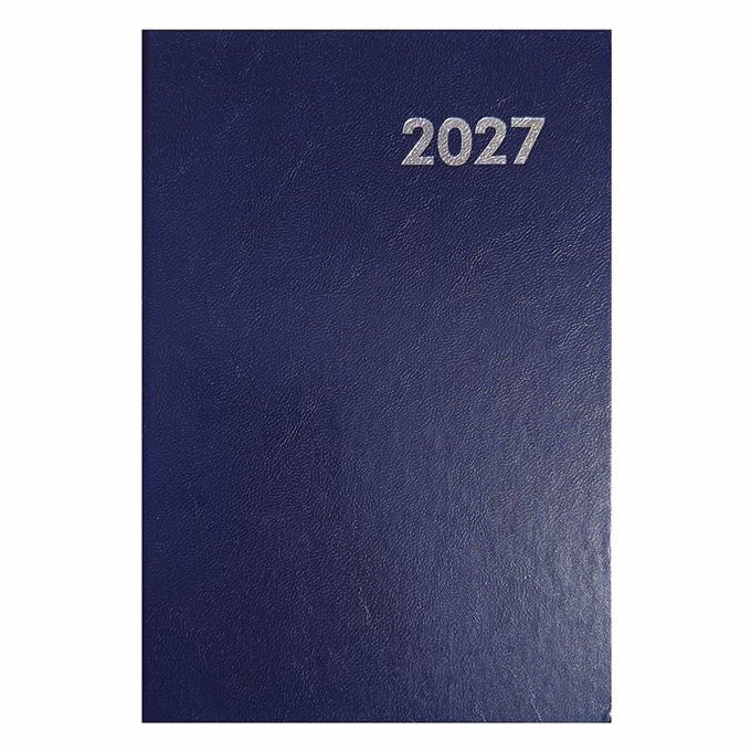 Határidőnapló ALISCA A/5 napi fehér lapos kék 2027